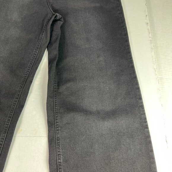 Oat New York Jeans Women's 32x29* High Rise Wide Leg Black Faded Denim Tag 30 - Picture 3 of 16